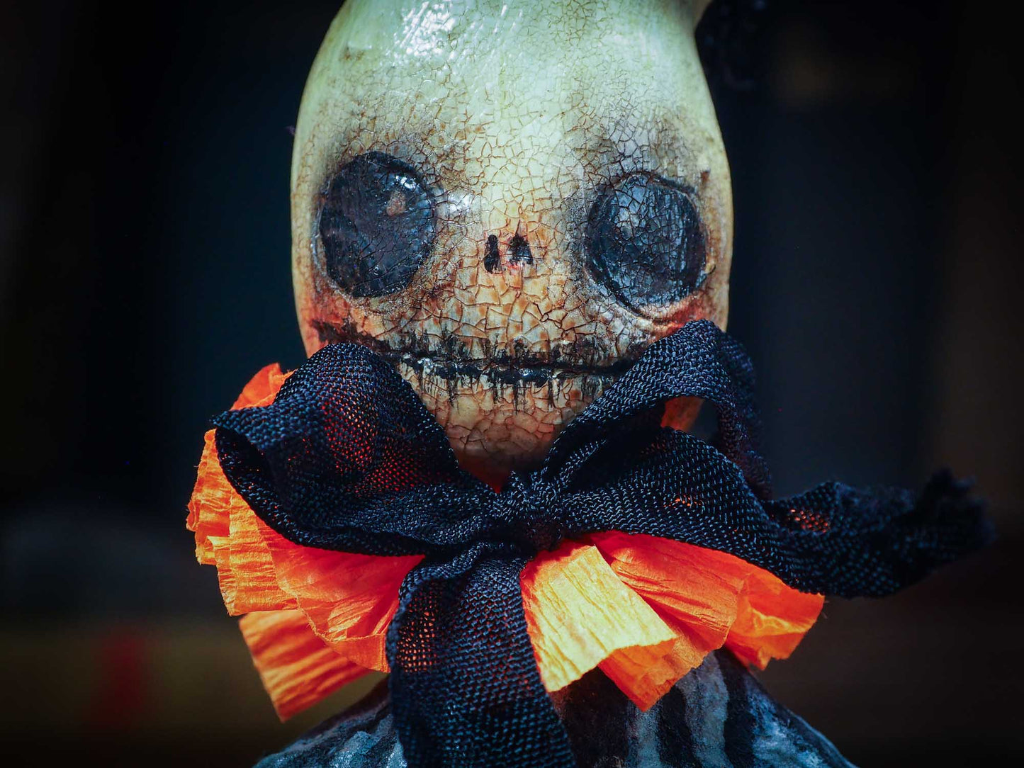 Adorable handmade spun cotton art doll figurines by Idania Salcido (Danita Art) are perfect as Halloween Home Decor. Ghosts, Pumpkins, Witches, Devils and more!