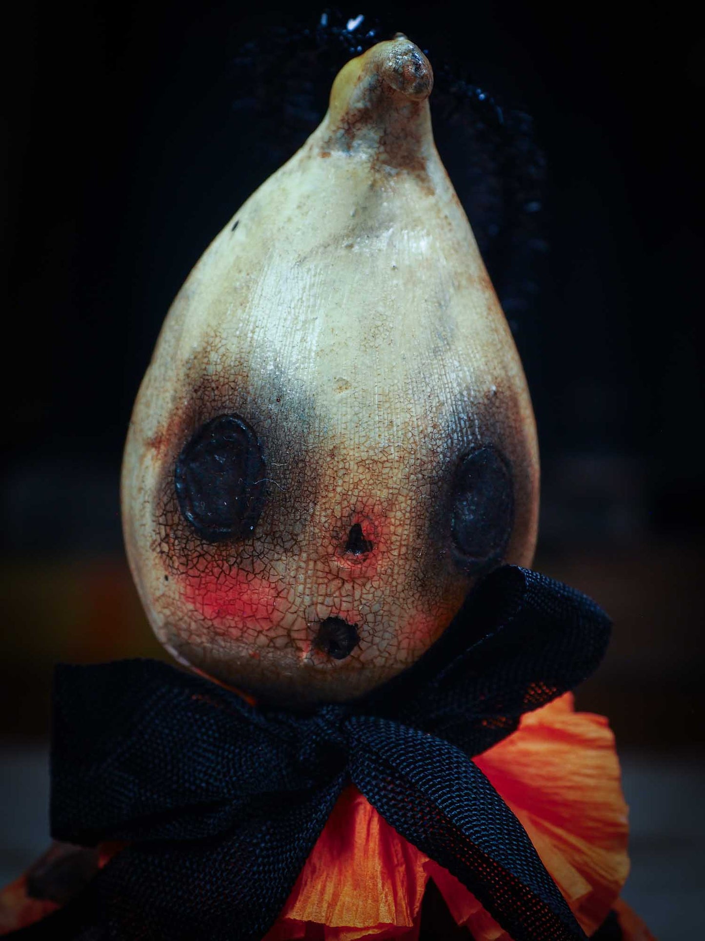 Adorable handmade spun cotton art doll figurines by Idania Salcido (Danita Art) are perfect as Halloween Home Decor. Ghosts, Pumpkins, Witches, Devils and more!