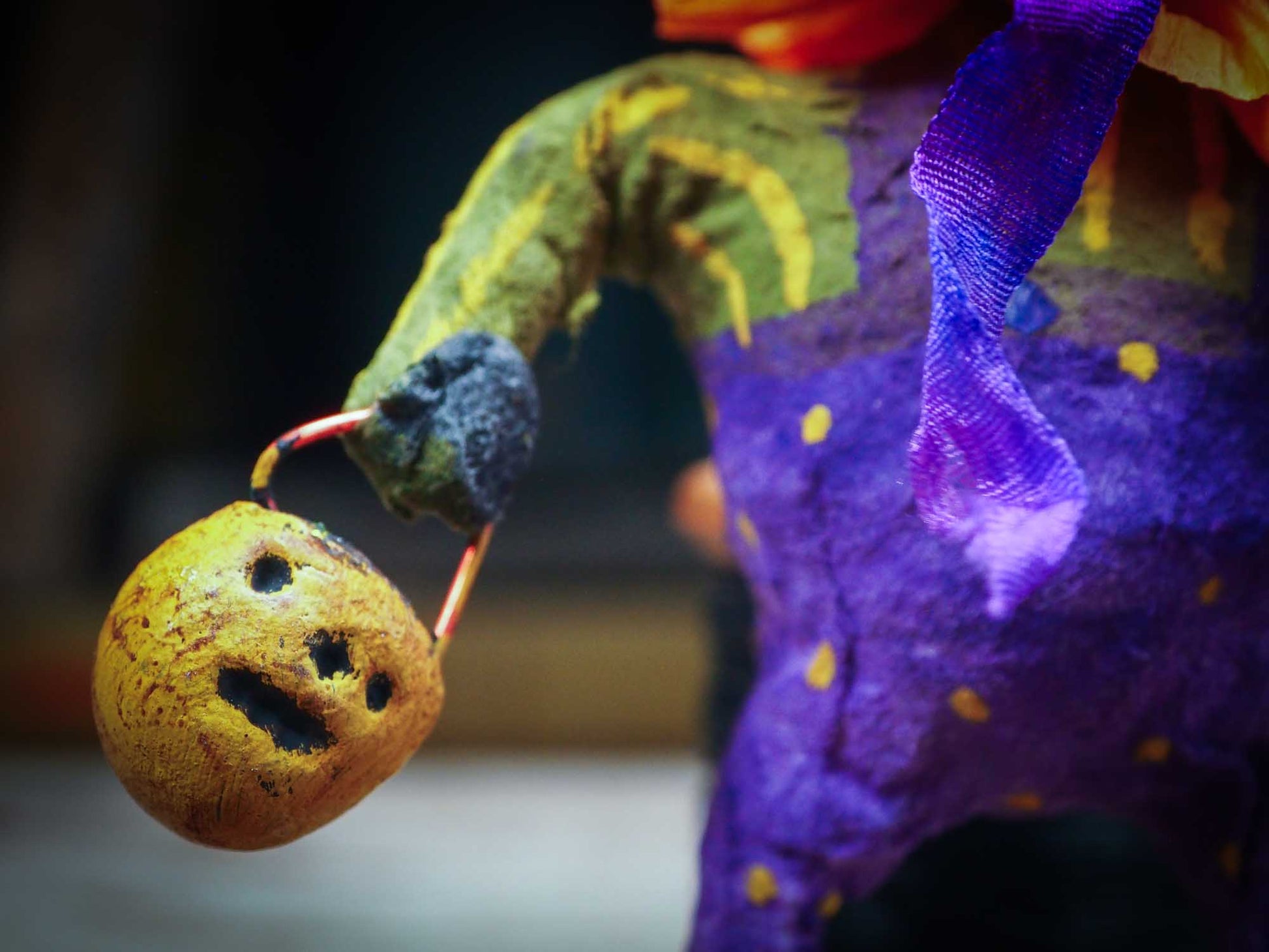 Adorable handmade spun cotton art doll figurines by Idania Salcido (Danita Art) are perfect as Halloween Home Decor. Ghosts, Pumpkins, Witches, Devils and more!