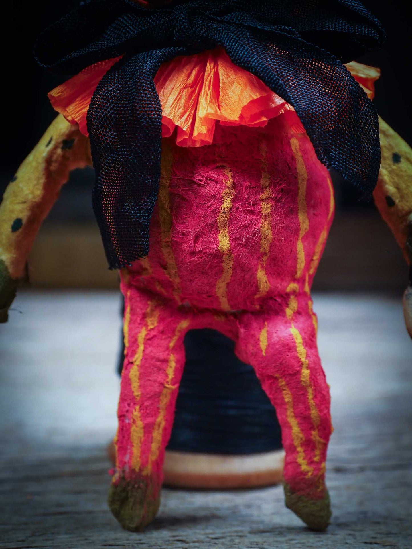 Adorable handmade spun cotton art doll figurines by Idania Salcido (Danita Art) are perfect as Halloween Home Decor. Ghosts, Pumpkins, Witches, Devils and more!