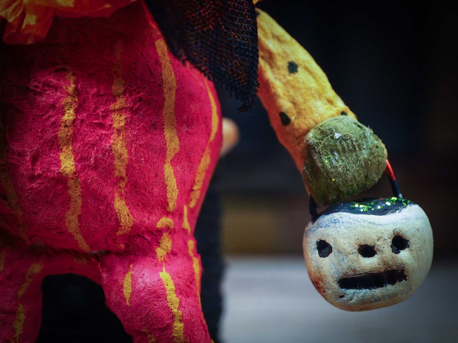 Adorable handmade spun cotton art doll figurines by Idania Salcido (Danita Art) are perfect as Halloween Home Decor. Ghosts, Pumpkins, Witches, Devils and more!