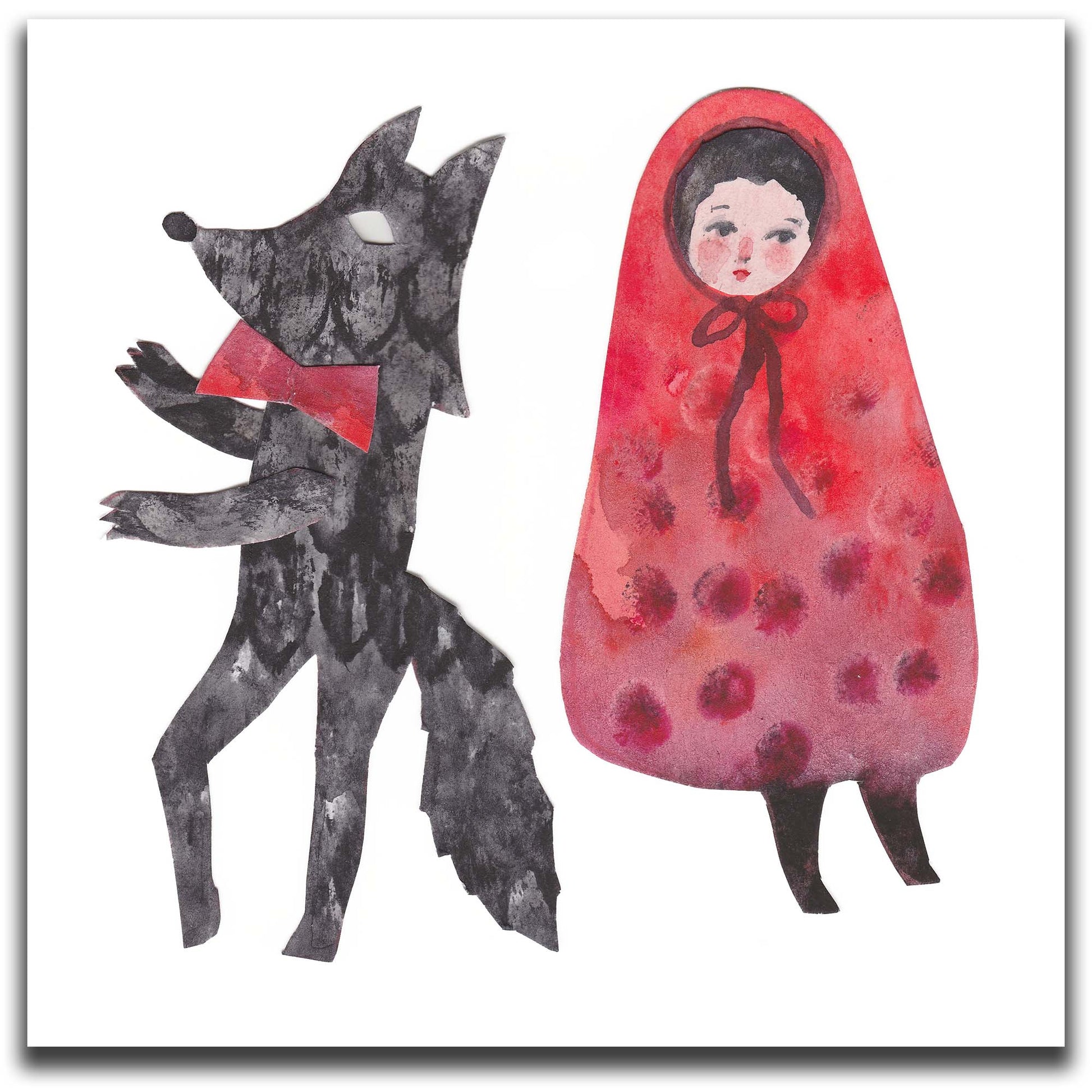 A unique watercolor painting on paper by Idania Salcido, celebrating abstract decorative and experimental illustration.