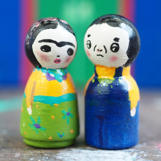 FRIDA AND DIEGO, Miniature Dolls by Danita Art