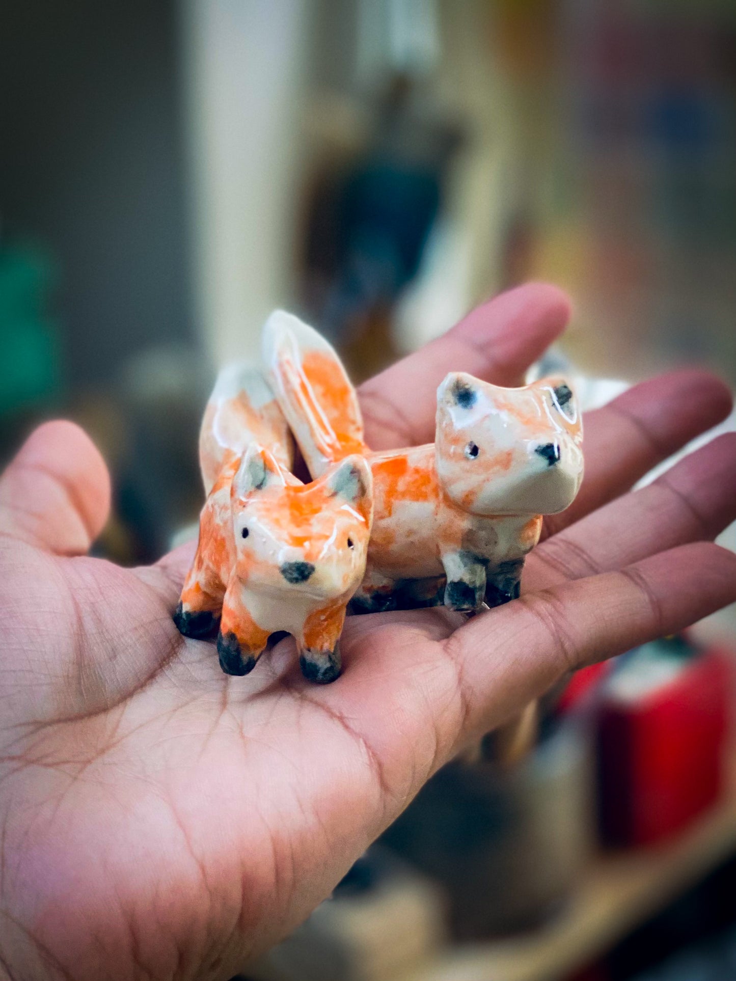 RED FOX #02 - ARTISTS BRUSH AND PENCIL HOLDER