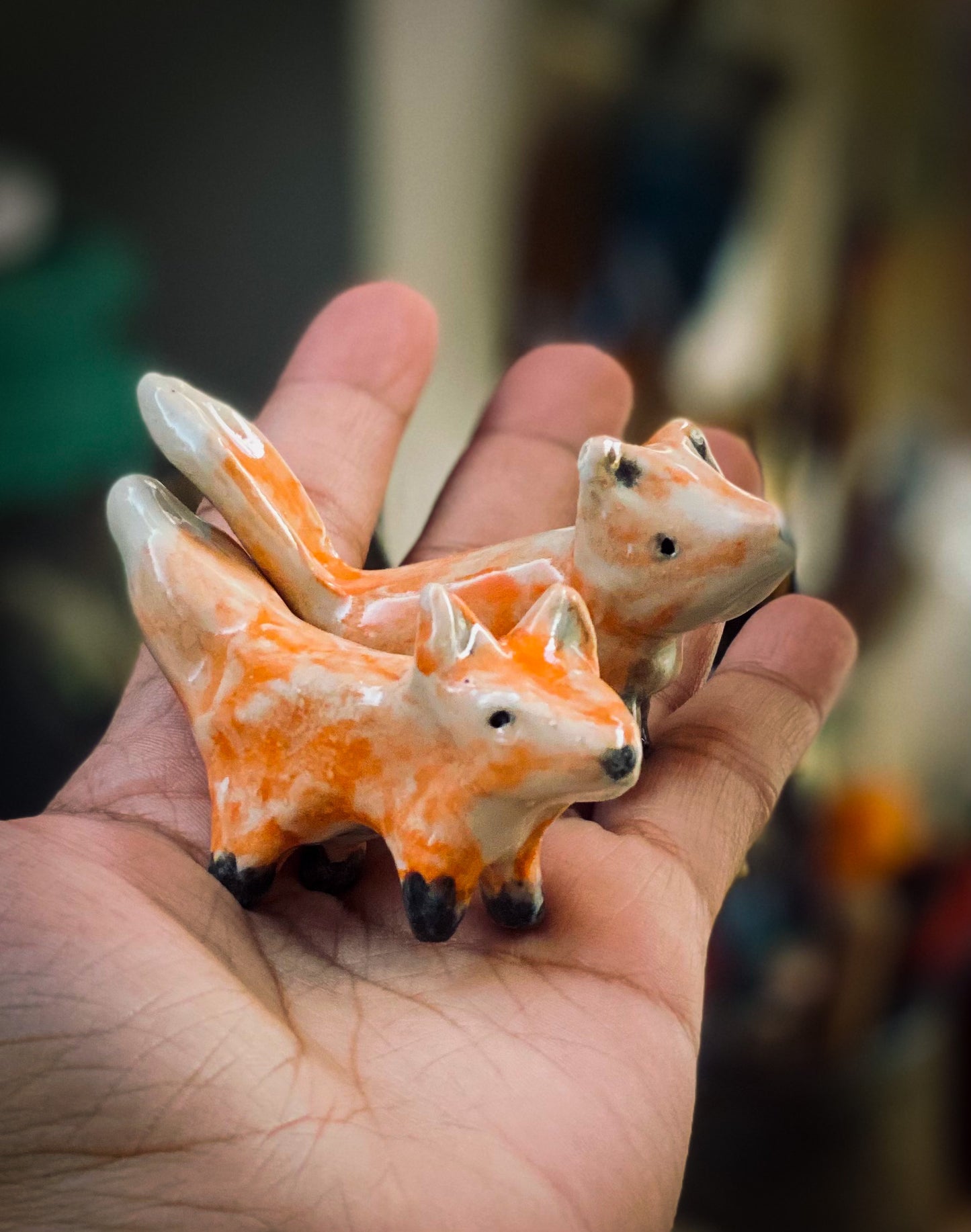 RED FOX #02 - ARTISTS BRUSH AND PENCIL HOLDER