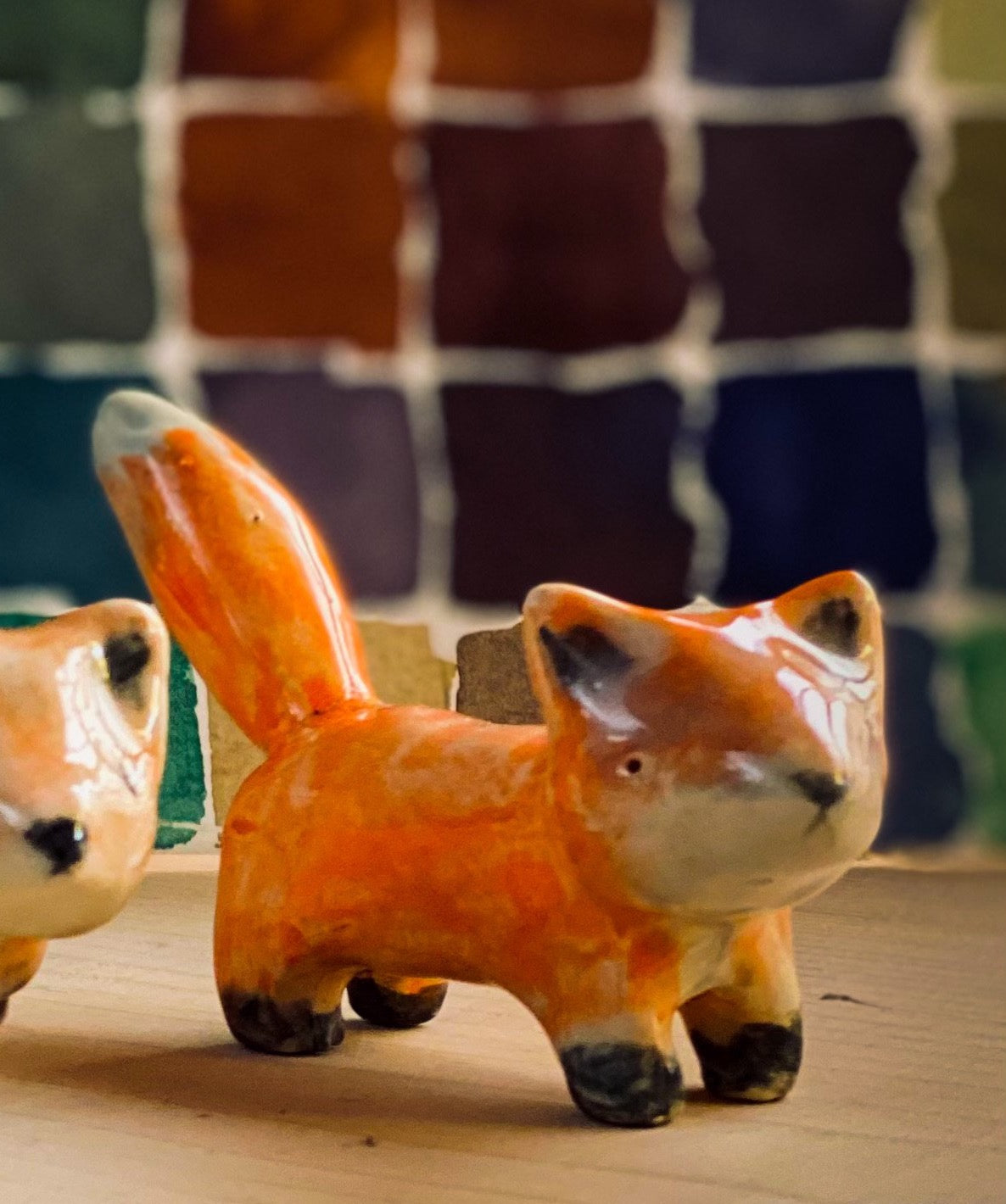 RED FOX #02 - ARTISTS BRUSH AND PENCIL HOLDER