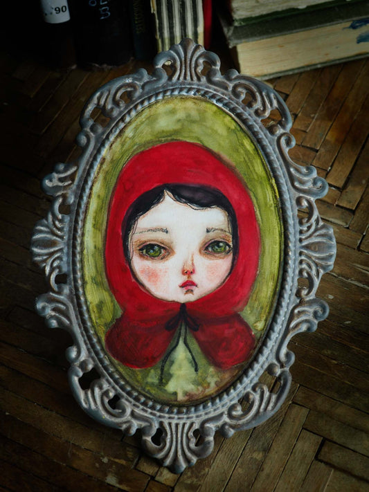 Little red riding hood, Original Art by Danita Art
