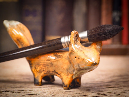 RED FOX #09 - ARTISTS BRUSH AND PENCIL HOLDER