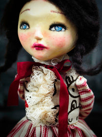 Little Miss Bunny, an original art doll made by Danita – Danita Art