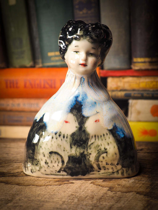 Original handmade ceramic artist paint color palettes by Idania Salcido, Danita Art. A unique work of ceramic art designed and hand built Idania Salcido. A beautiful handmade touch to any artist's studio with handmade glazed ceramic good for watercolors acrylics inks and oil paints. Clean with water or mineral spirits.