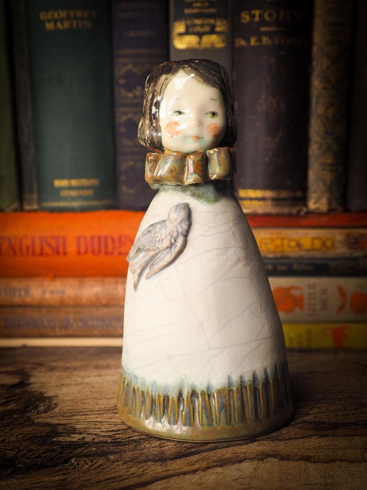 Original handmade ceramic artist paint brush holder by Idania Salcido, Danita Art. A unique work of ceramic art designed and hand built Idania Salcido. A beautiful handmade touch to any artist's studio with handmade glazed ceramic good for watercolors acrylics inks and oil paints. Clean with water or mineral spirits.