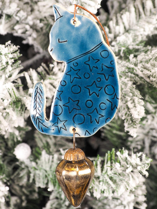 HOLIDAY CAT ORNAMENT #22