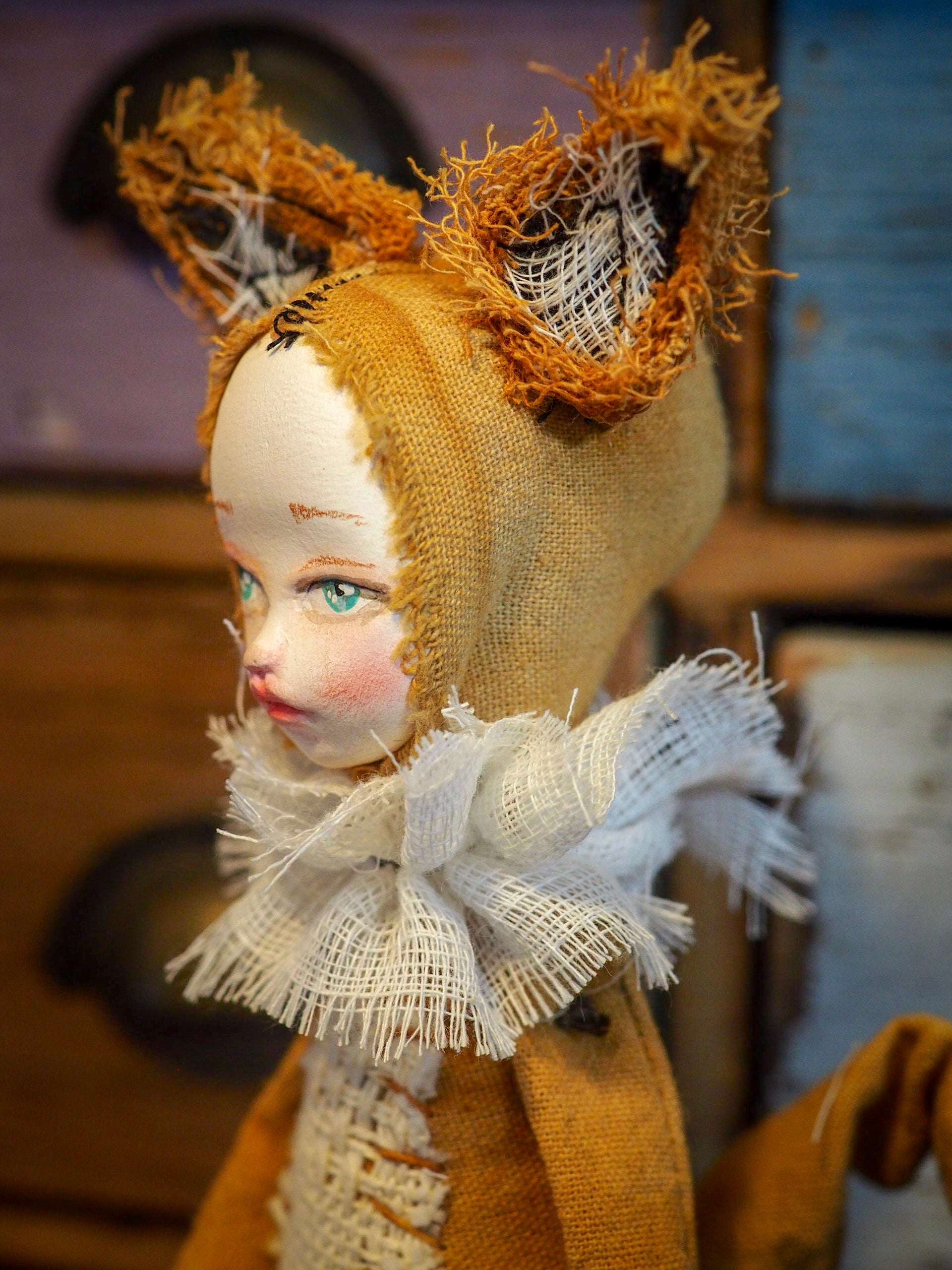 THE FOX - An original woodlands handmade art doll by Danita Art