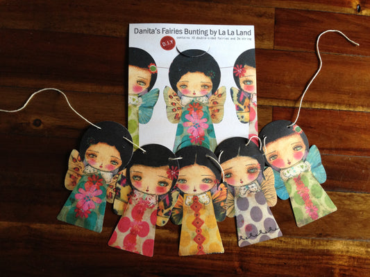 Banner DIY Kit: The faeries of spring, Home by Danita Art