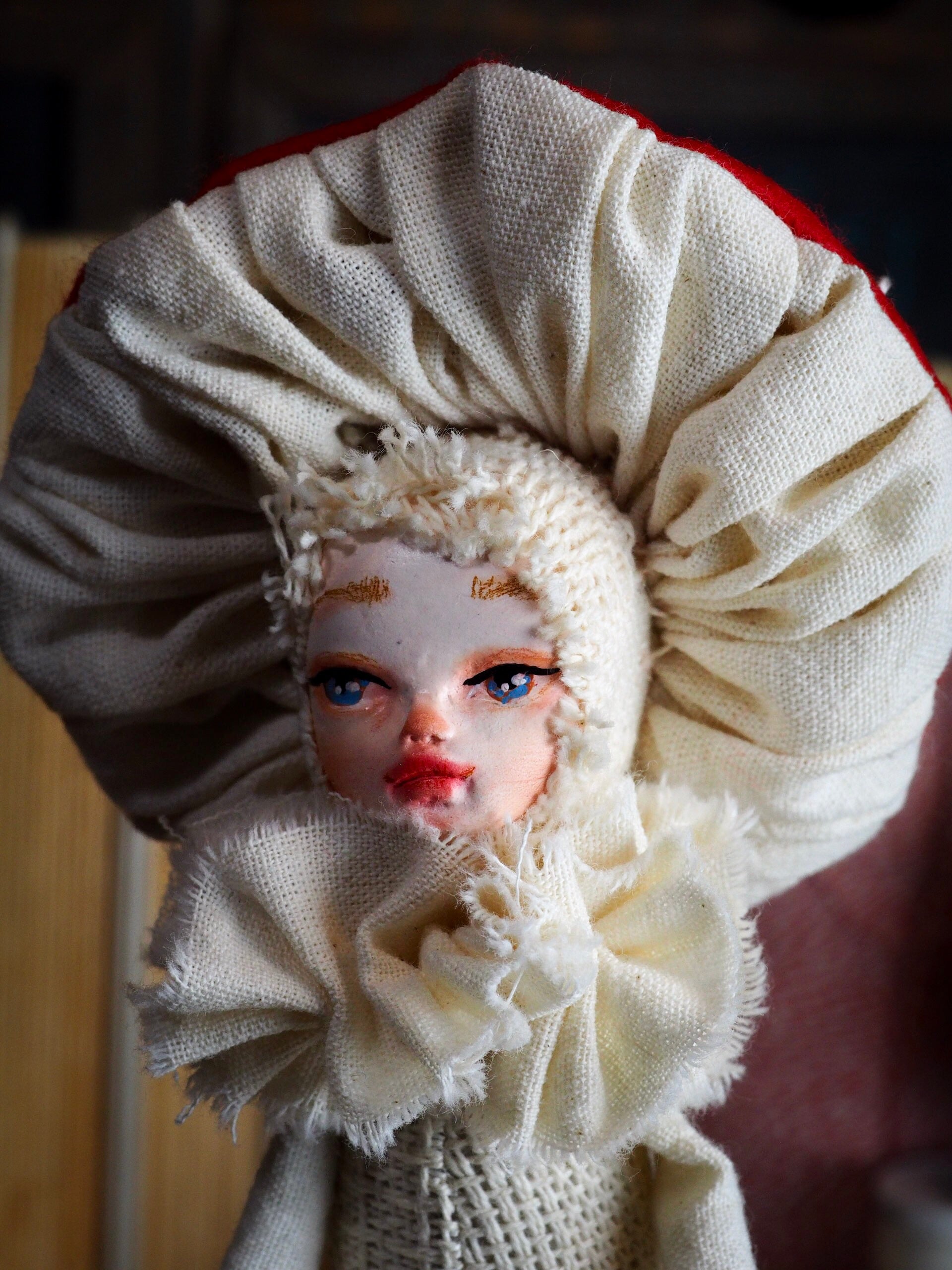 MUSHROOM SPECIMEN N. 8 - Original woodlands handmade art doll by Danita Art, Art Doll by Danita Art